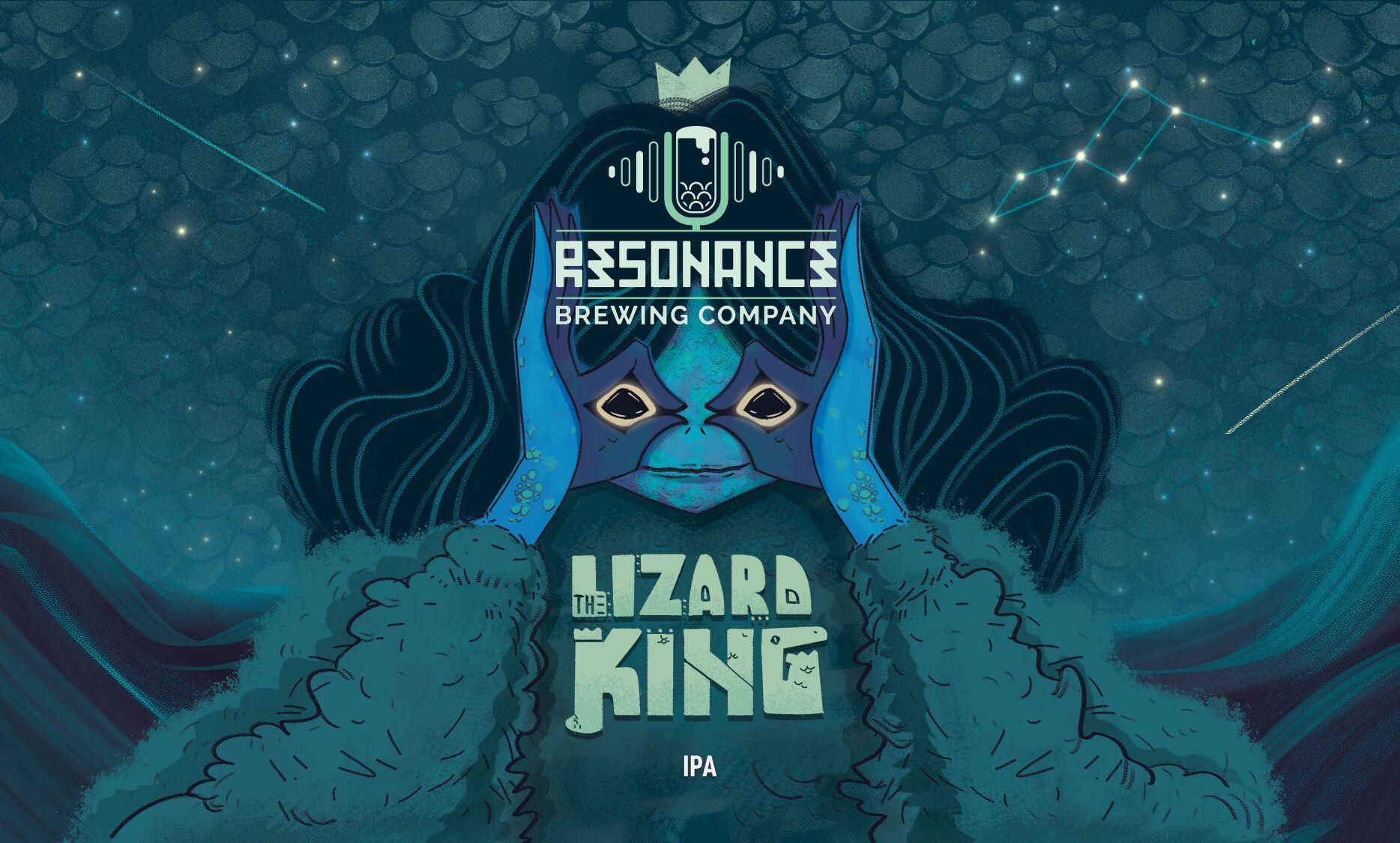 The Lizard King - Resonance Brewing character artwork